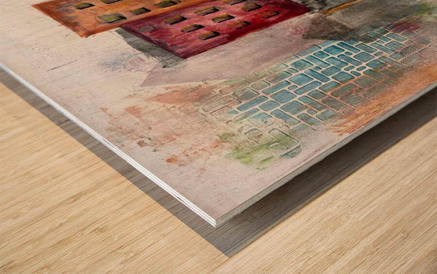 Cityscape 2  Wood print