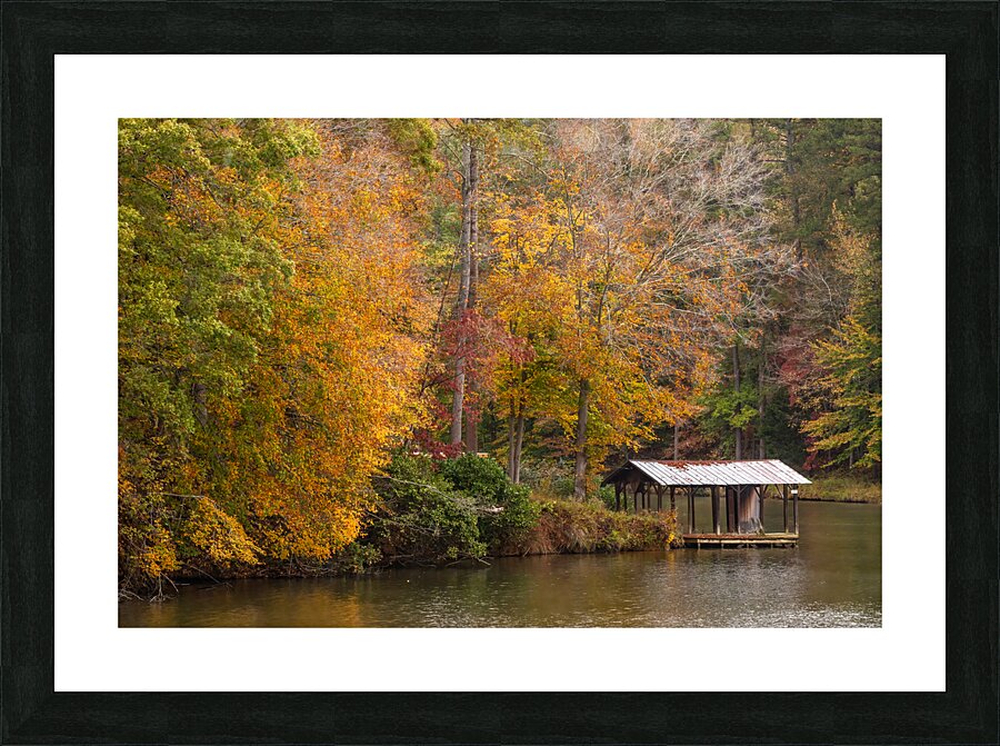 Fall at Hyco Lake Picture Frame print