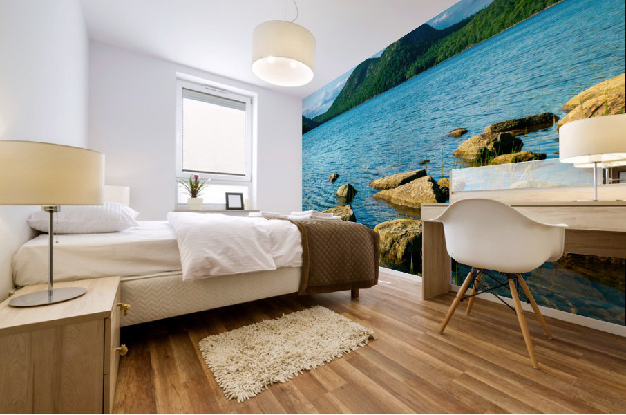 Summer at Jordan Pond Mural print