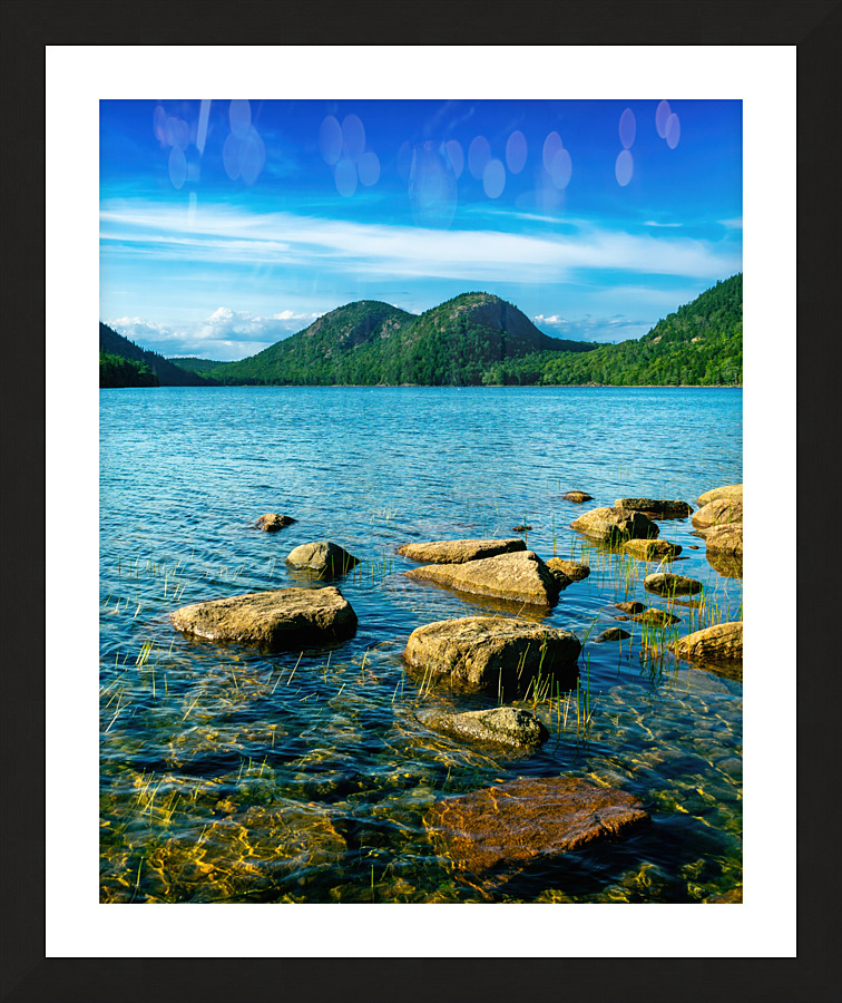 Summer at Jordan Pond Picture Frame print