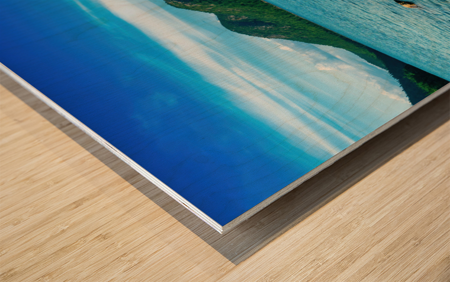 Summer at Jordan Pond Wood print