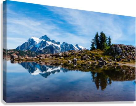 BLue Mt Shusksan Reflection Canvas Print