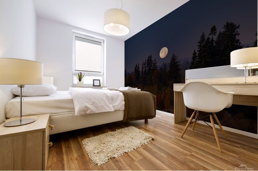 Forest Moon Mural print