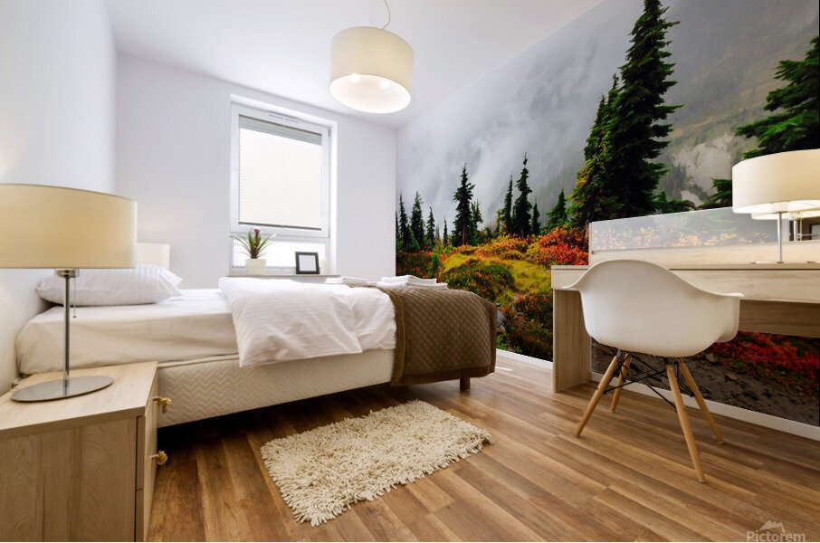 Misty Autumn Mural print