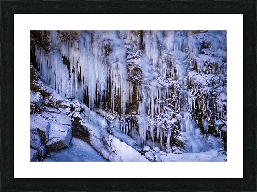 Icy Icicles Picture Frame print