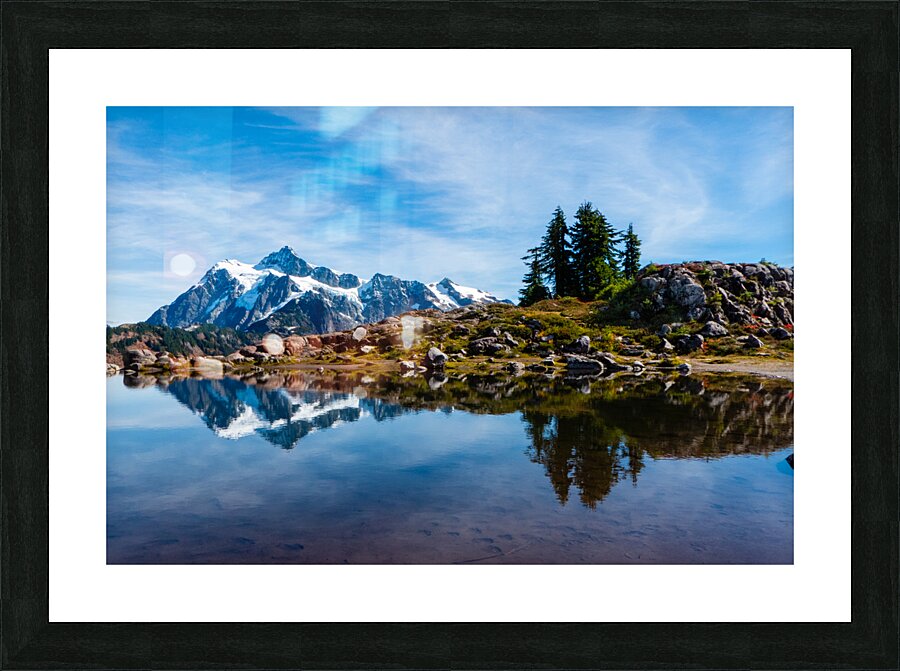 BLue Mt Shusksan Reflection Picture Frame print