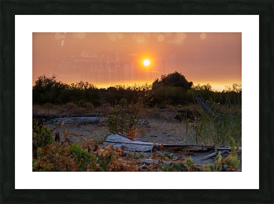 Boundry Bay Sunset Picture Frame print
