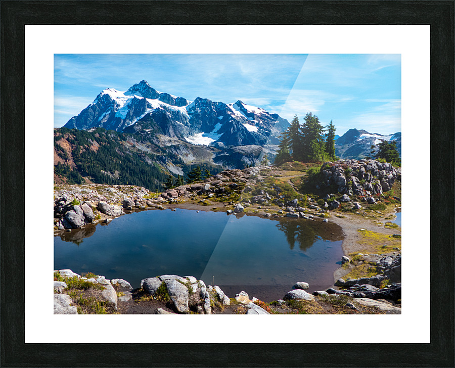 Mt Shuksan 3 Picture Frame print