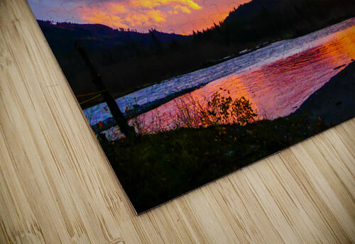Nooksack River Sunset Deb Friesen puzzle