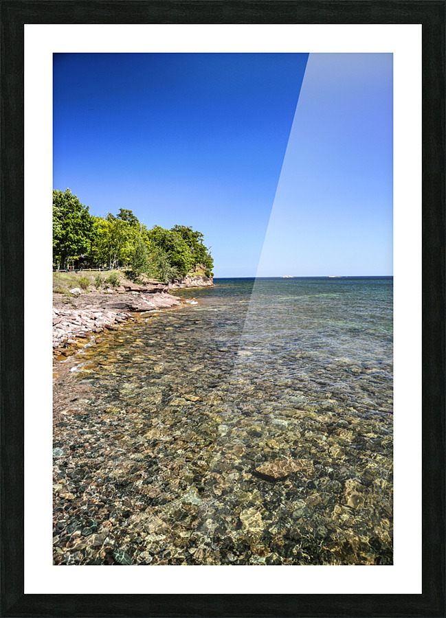 Pebble Beach Picture Frame print