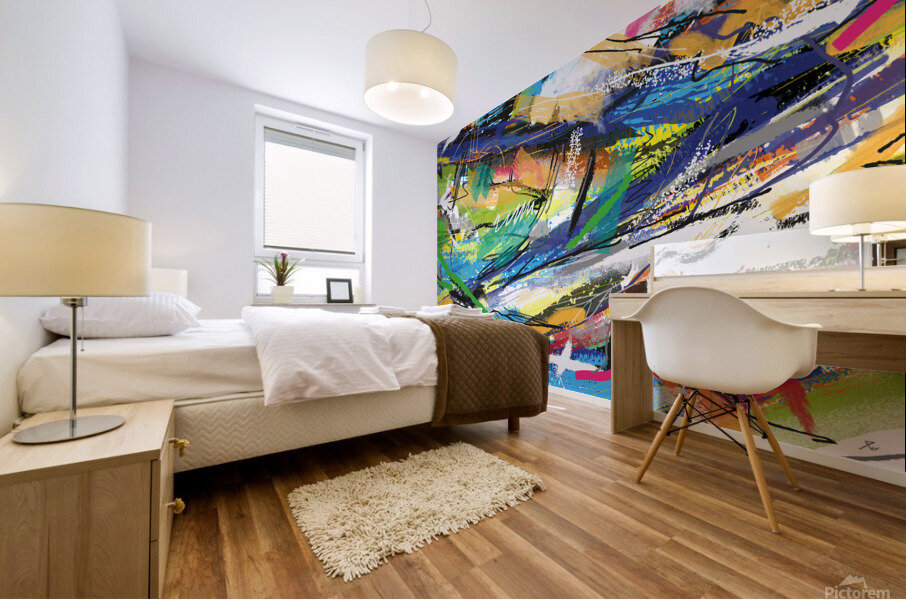 Abstractionwave 002-01 Mural print