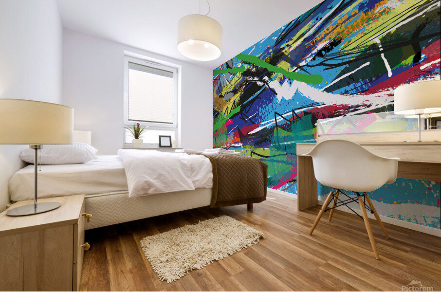 Abstractionwave 004-07 Mural print
