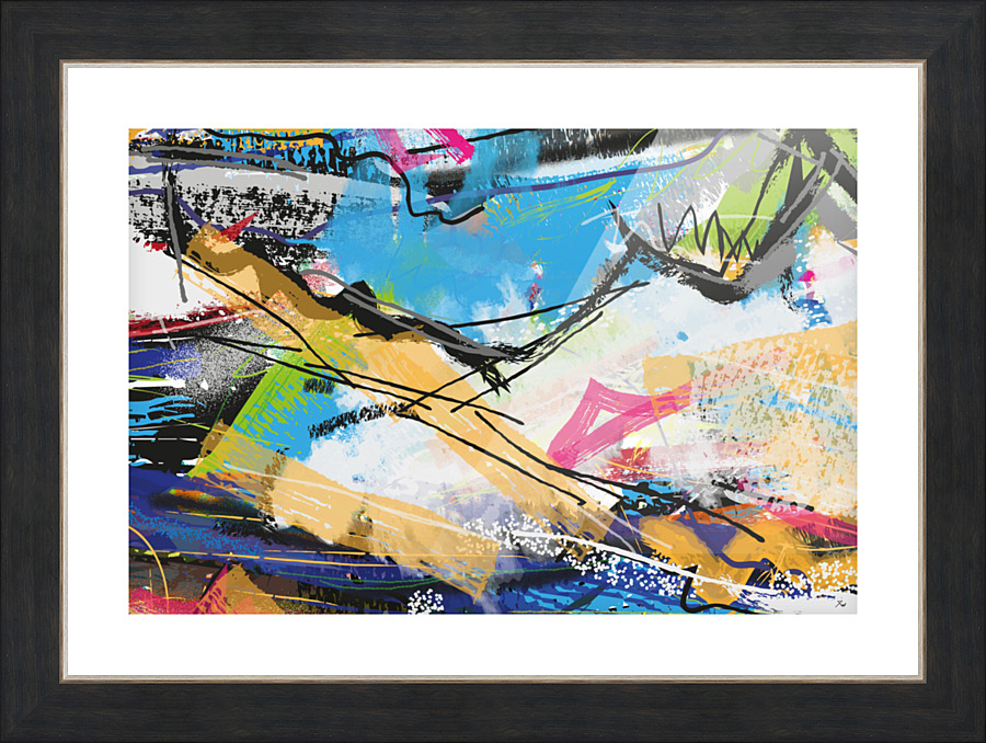 Abstractionwave 002-03 Picture Frame print