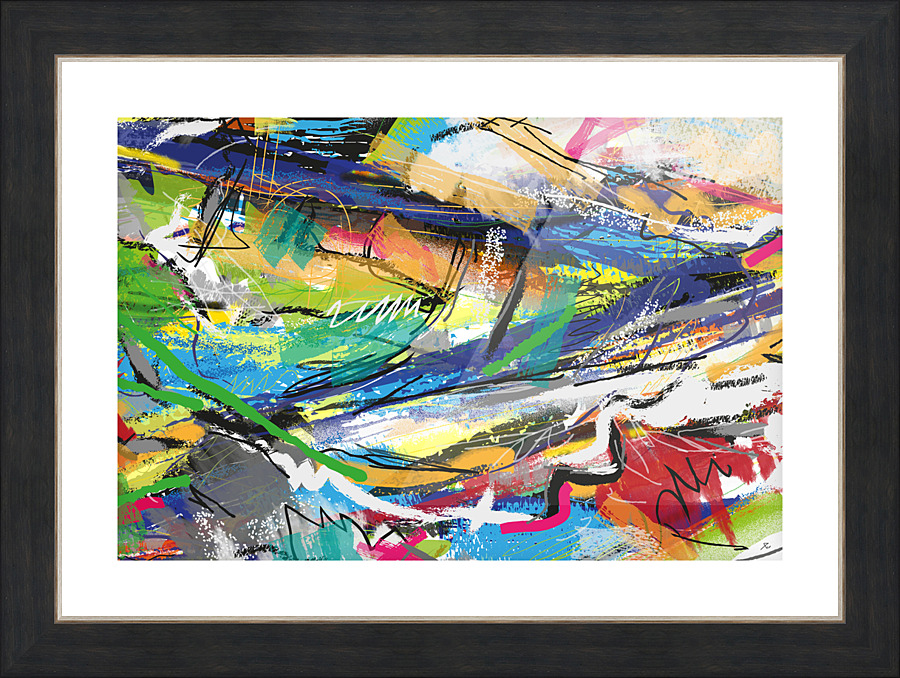 Abstractionwave 002-01 Picture Frame print