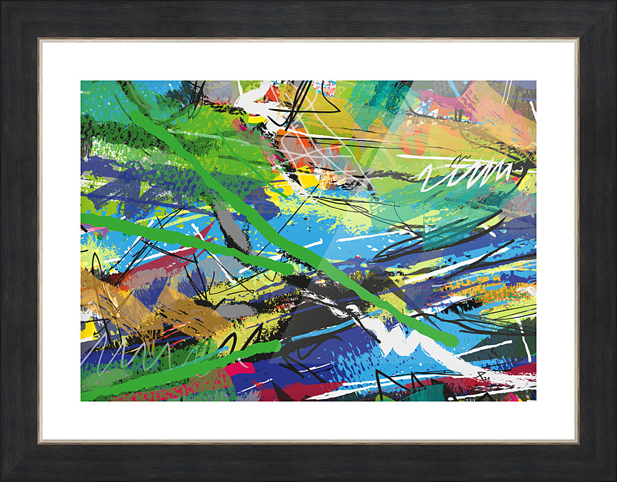 Abstractionwave 004-17 Picture Frame print