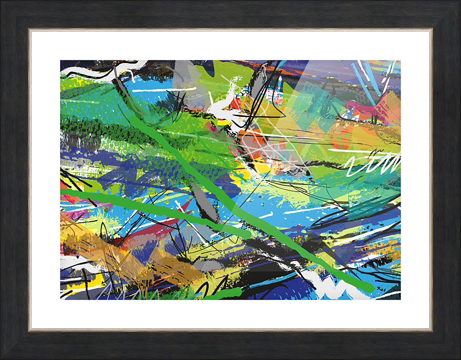 Abstractionwave 004-13 Picture Frame print