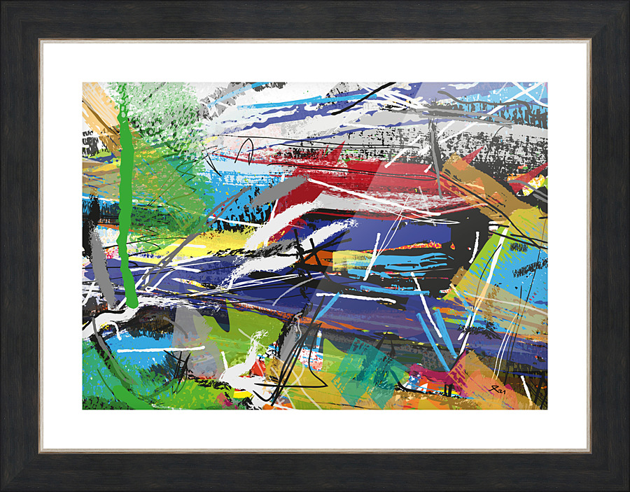 Abstractionwave 004-18 Picture Frame print