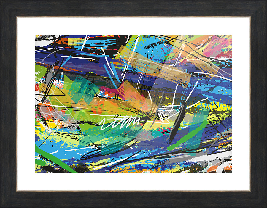 Abstractionwave 004-11 Picture Frame print
