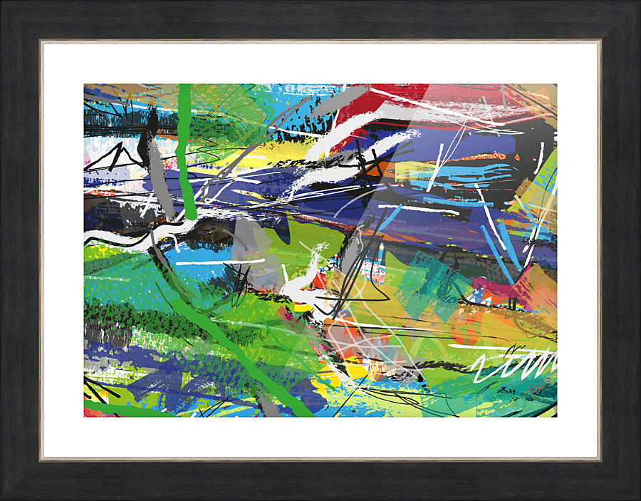Abstractionwave 004-15 Picture Frame print