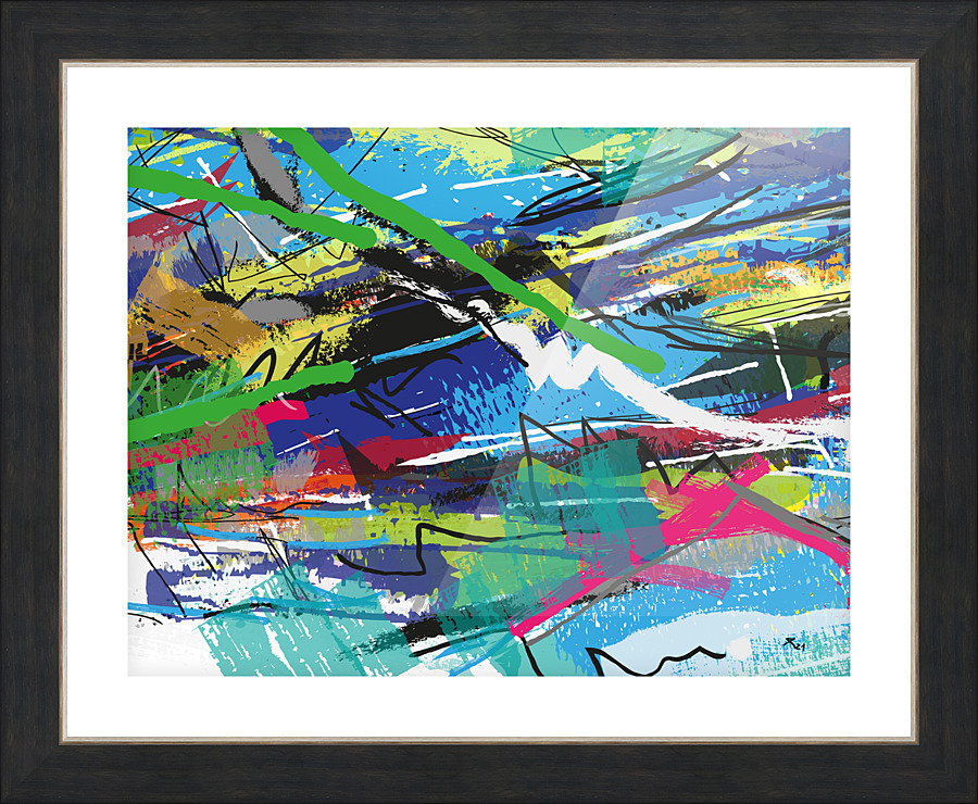 Abstractionwave 004-07 Picture Frame print