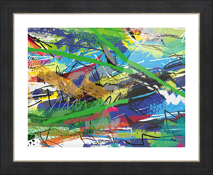 Abstractionwave 004-08 Picture Frame print