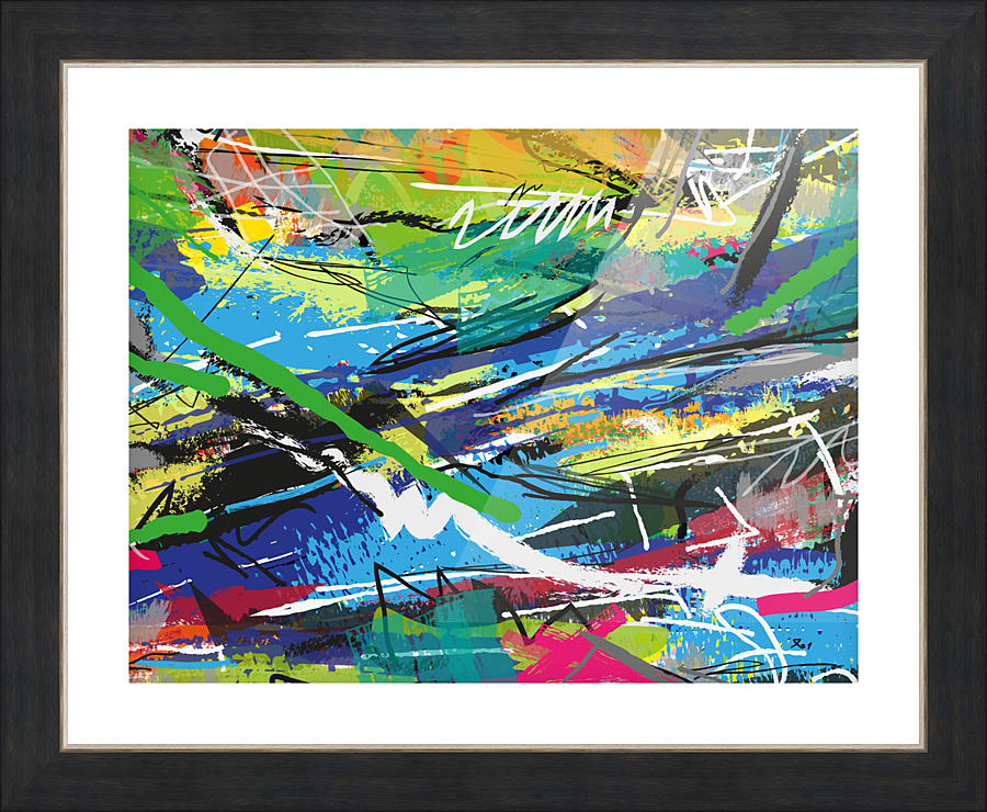 Abstractionwave 004-05 Picture Frame print