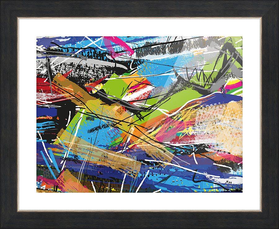 Abstractionwave 004-03 Picture Frame print