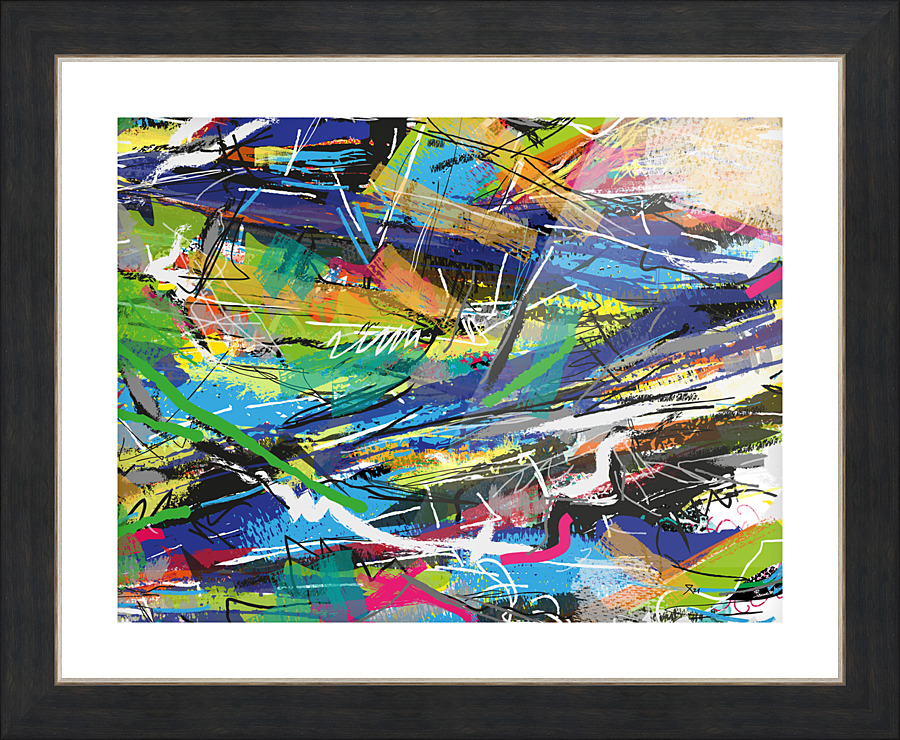 Abstractionwave 004-01 Picture Frame print