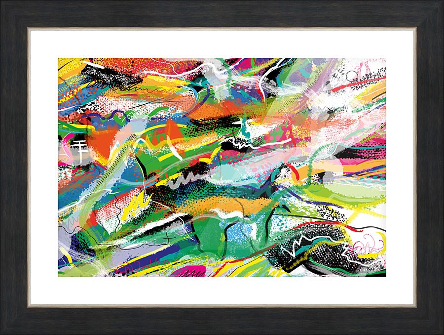 Abstractionwave 003-01 Picture Frame print