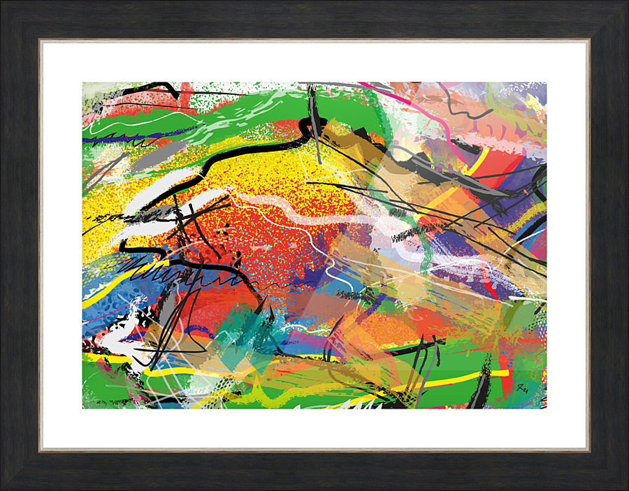 Abstractionwave 005-19 Picture Frame print