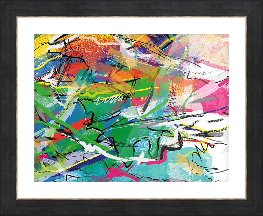Abstractionwave 005-01 Picture Frame print