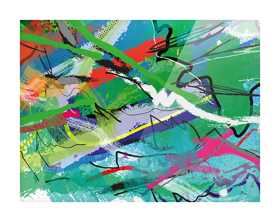 Abstractionwave 005-07 Picture Frame print
