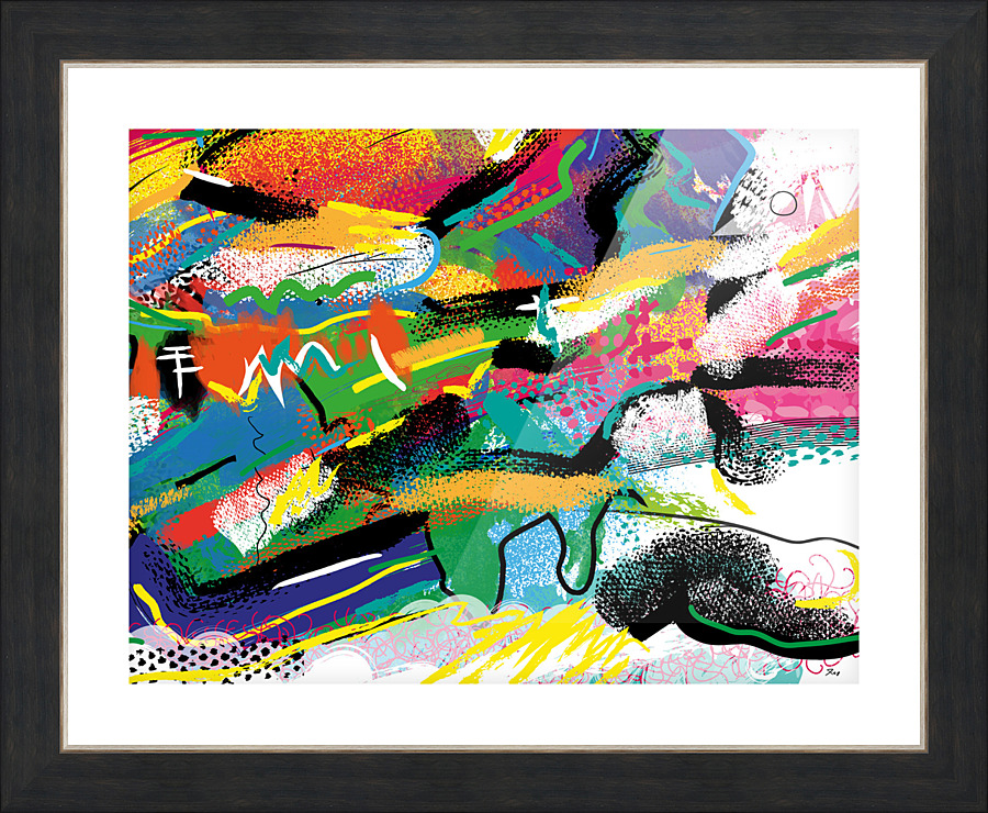 Abstractionwave 006-01 Picture Frame print
