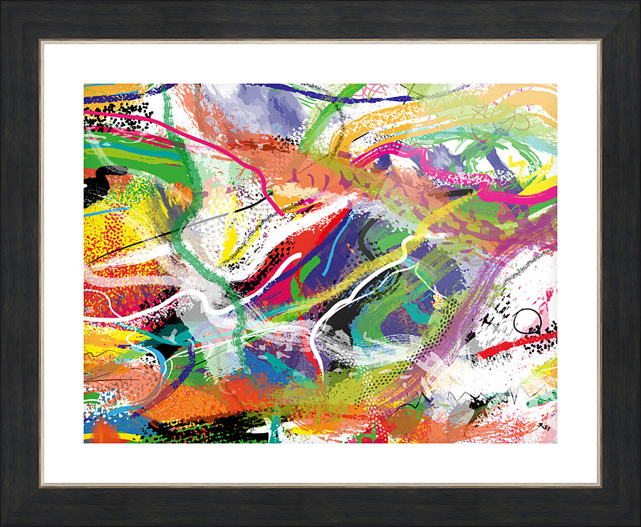 Abstractionwave 007-03 Picture Frame print