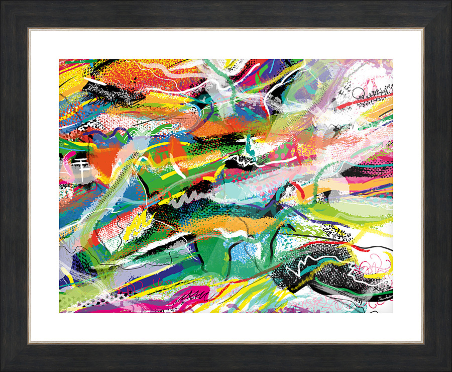 Abstractionwave 007-01 Picture Frame print