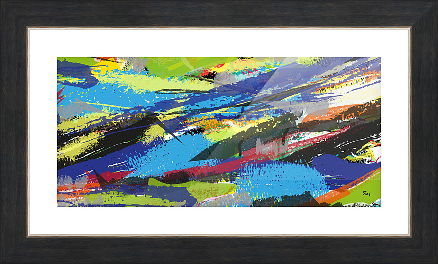 Abstractionwave 008-22 Picture Frame print