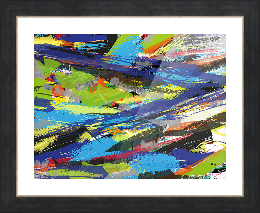 Abstractionwave 008-01 Picture Frame print