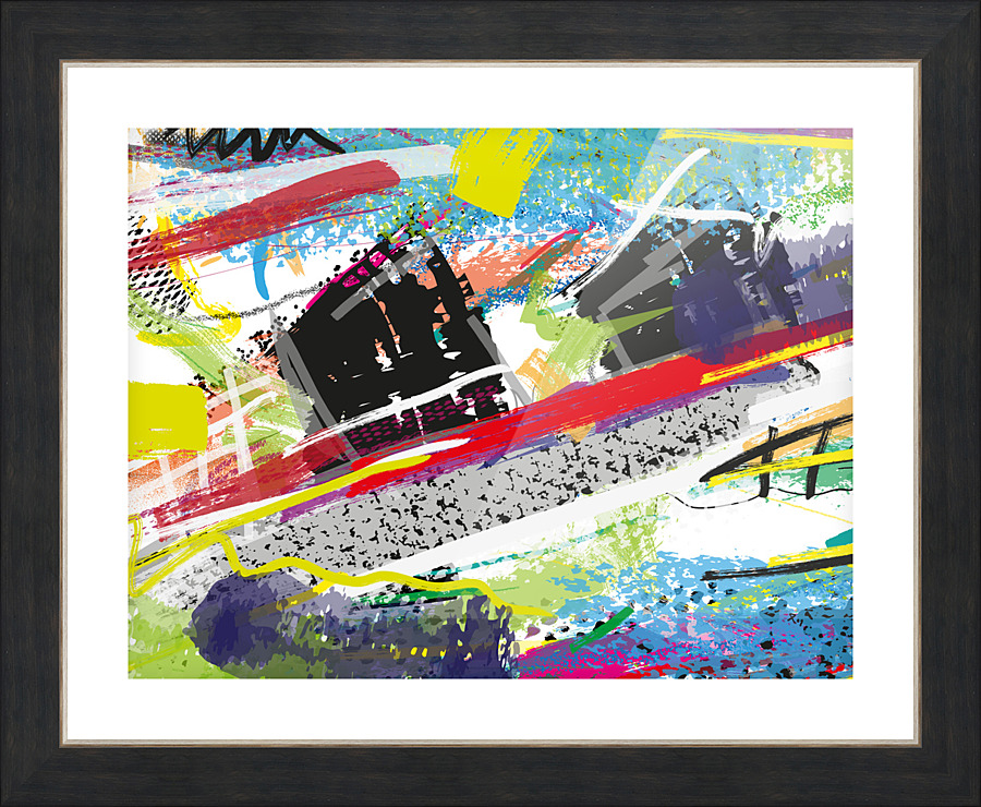 Abstractionwave 009-08 Picture Frame print