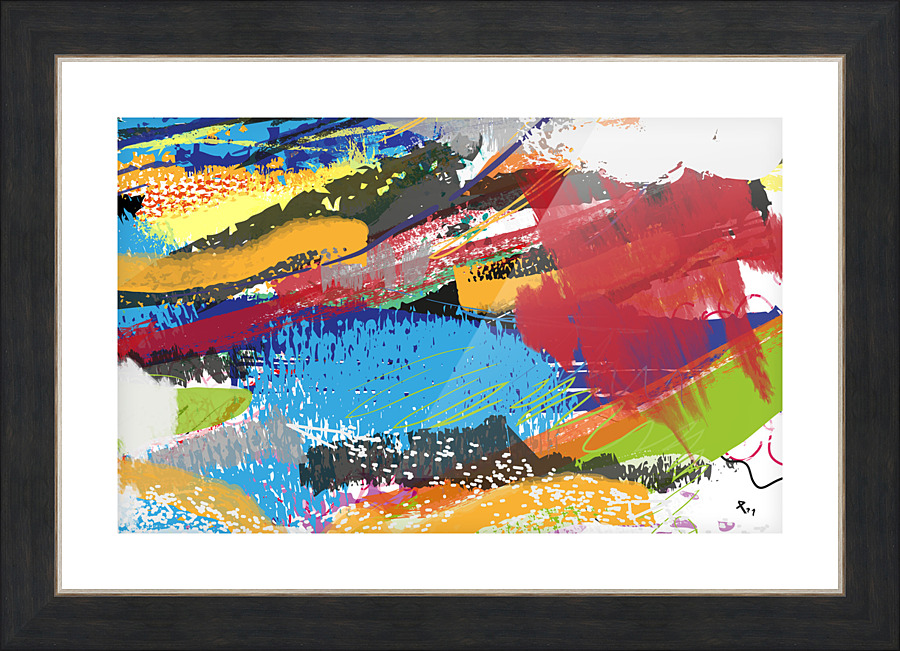 Abstractionwave 010-02 Picture Frame print