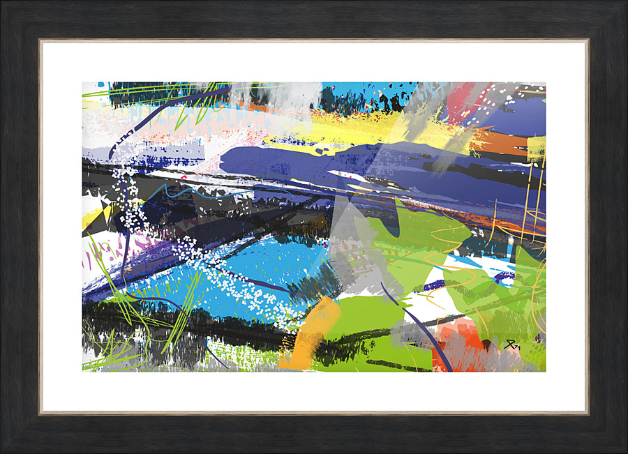 Abstractionwave 010-08 Picture Frame print