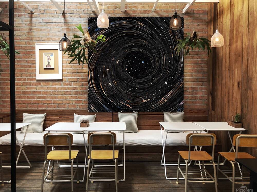 Cosmic swirl of stars and galaxies  Reproduction