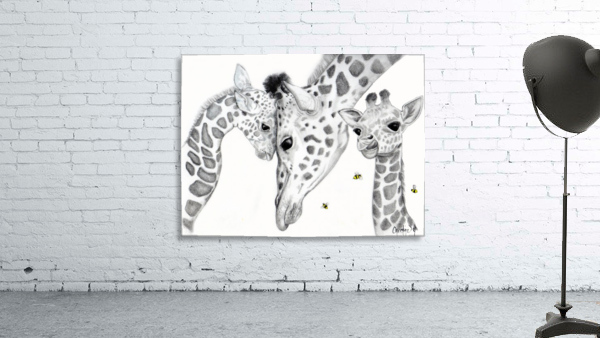 Giraffe Family  Wall Preview