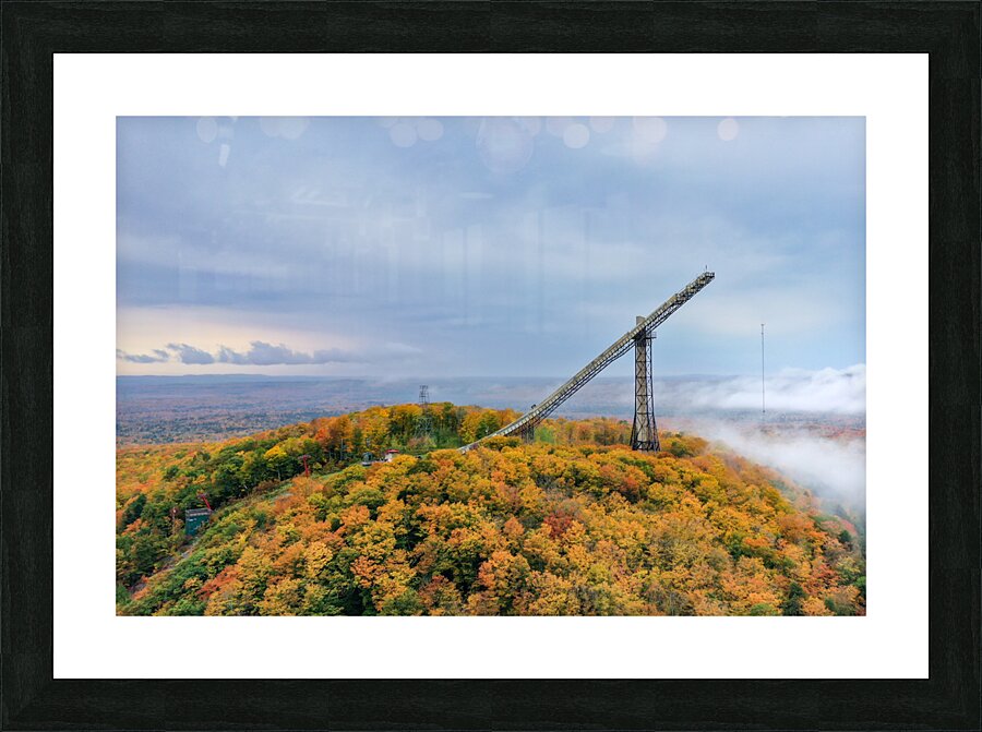 ski jump Picture Frame print