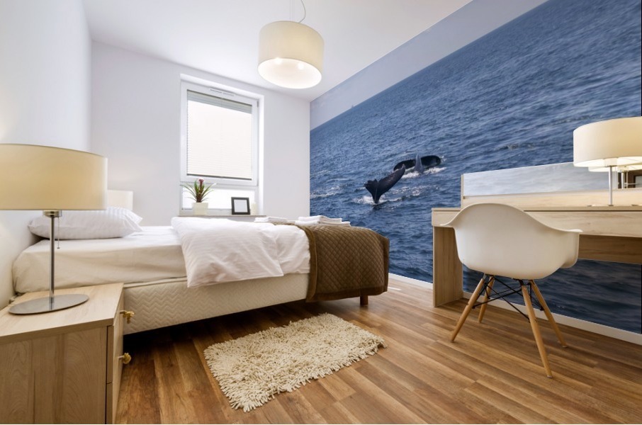 Whale Watching Mural print
