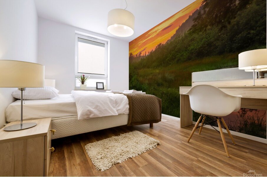 Adirondack Sunset Mural print