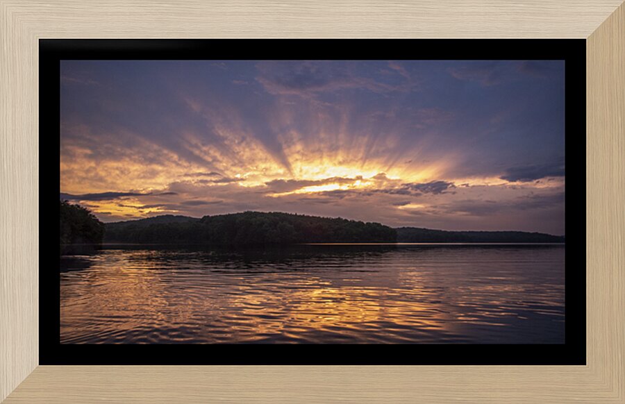 Lake Arthur Sunset Picture Frame print