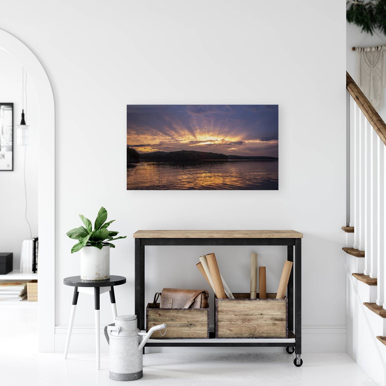 Lake Arthur Sunset Reproduction