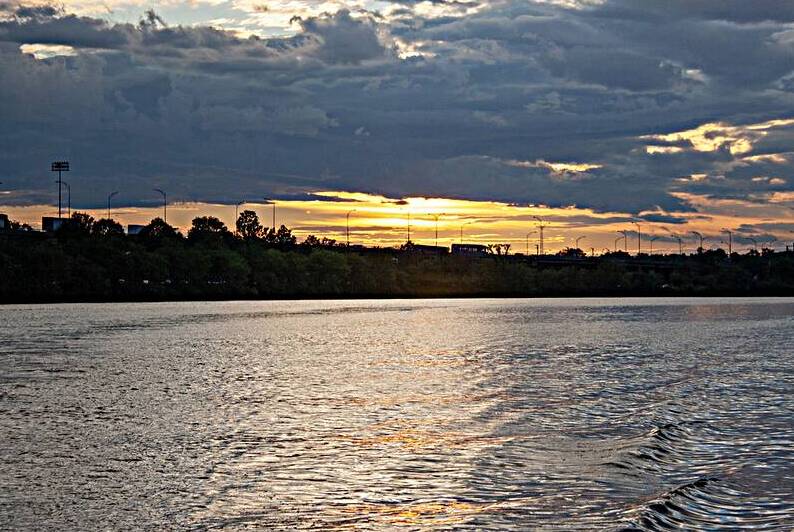 Sunset on The Charles River Reproduction