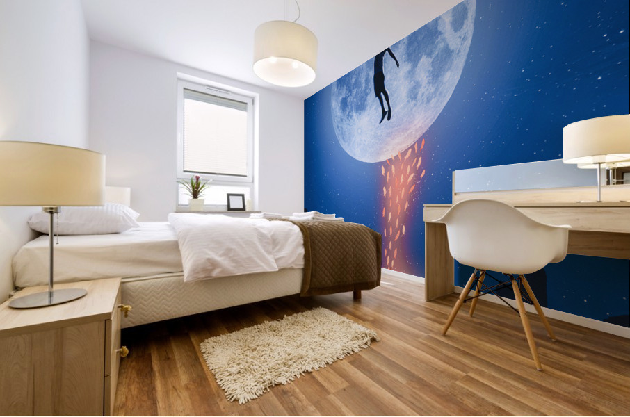 Fish Night Mural print