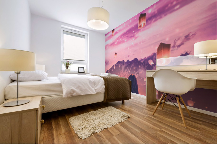 Paper Lanterns Mural print